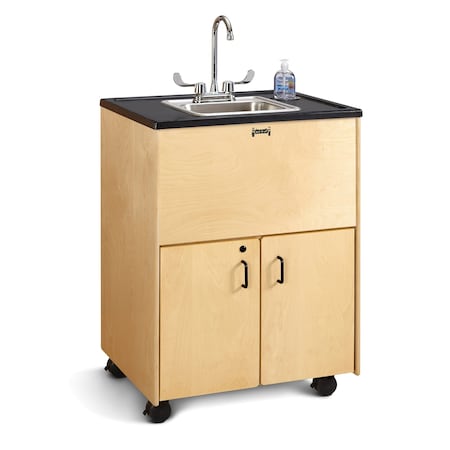 Jonti-Craft Clean Hands Helper Portable Sink- 38 in. Counter, Stainless Steel Sink 1373JC